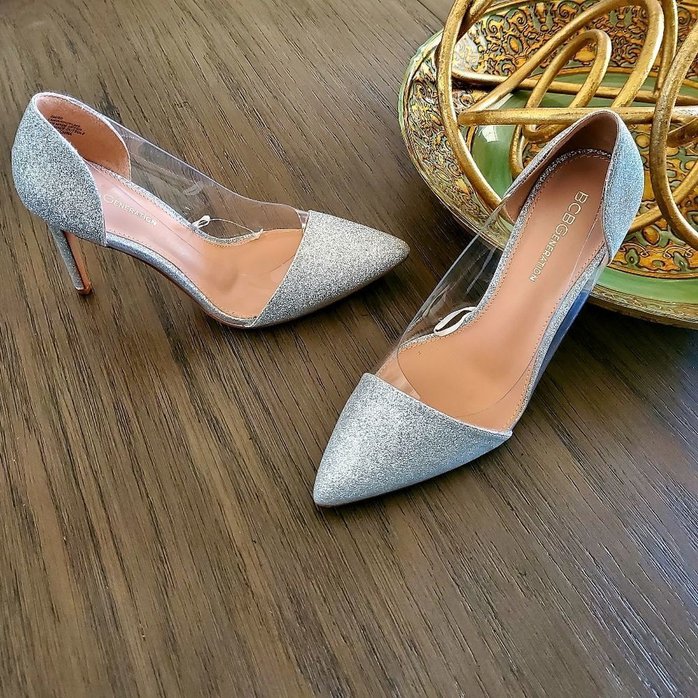 BCBGeneration Lania Glitter Evening Pumps